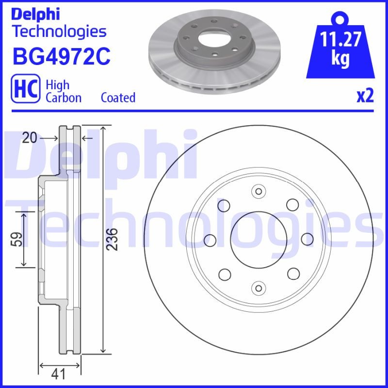 DELPHI Bremsscheibe