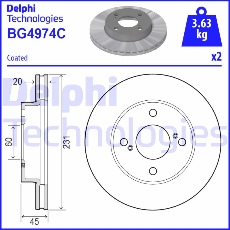 DELPHI Bremsscheibe