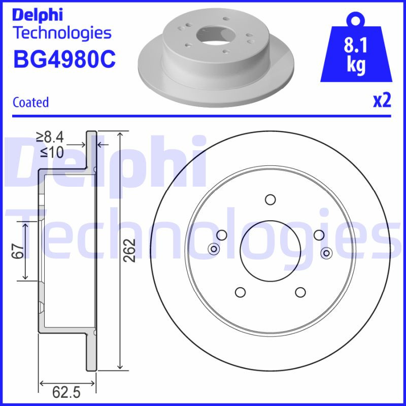 DELPHI Bremsscheibe