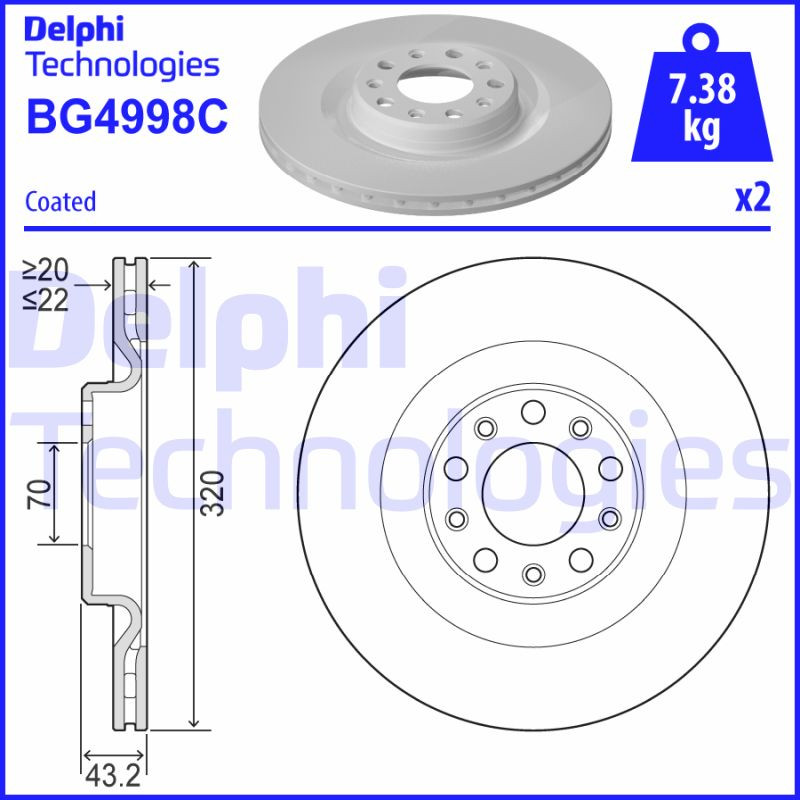 DELPHI Bremsscheibe