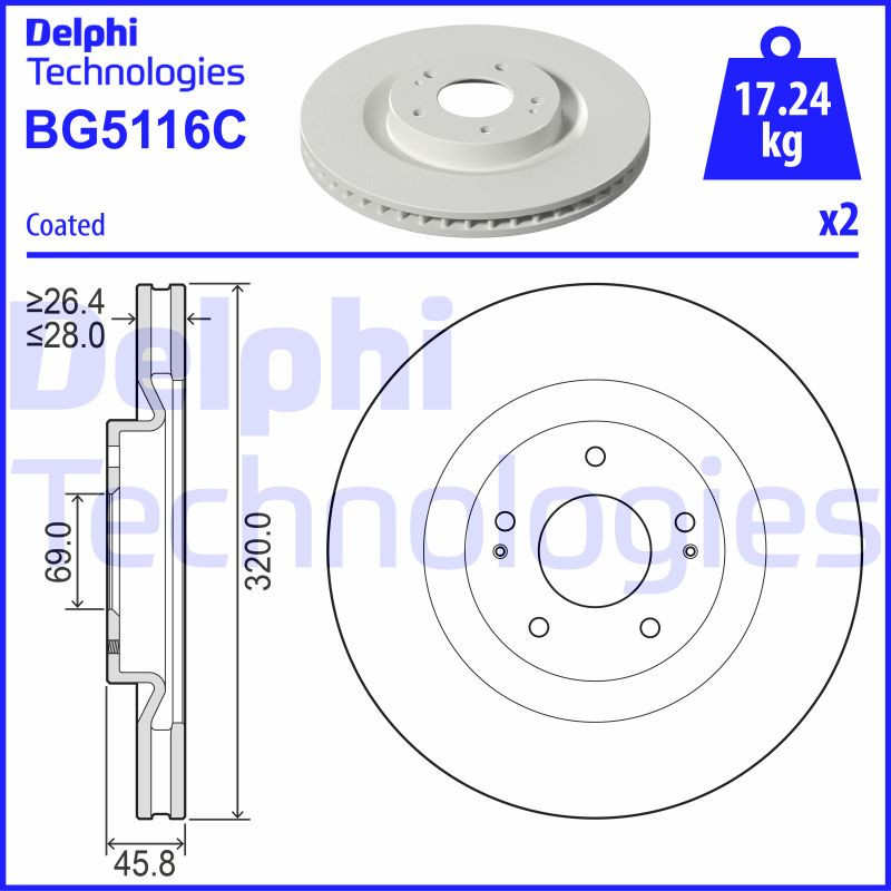 DELPHI Bremsscheibe