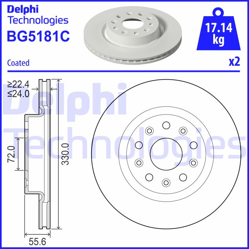 DELPHI Bremsscheibe