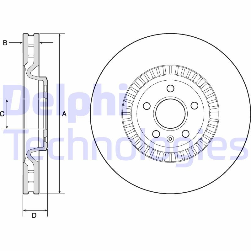 DELPHI Bremsscheibe DELPHI Bremsscheibe