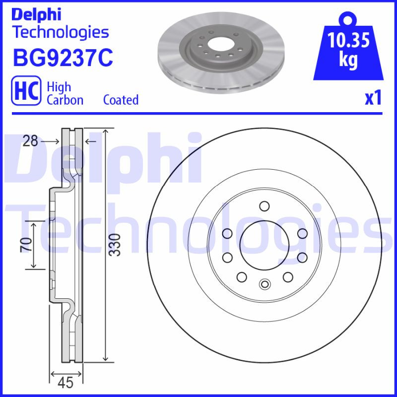 DELPHI Bremsscheibe