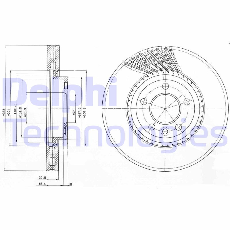 DELPHI Bremsscheibe
