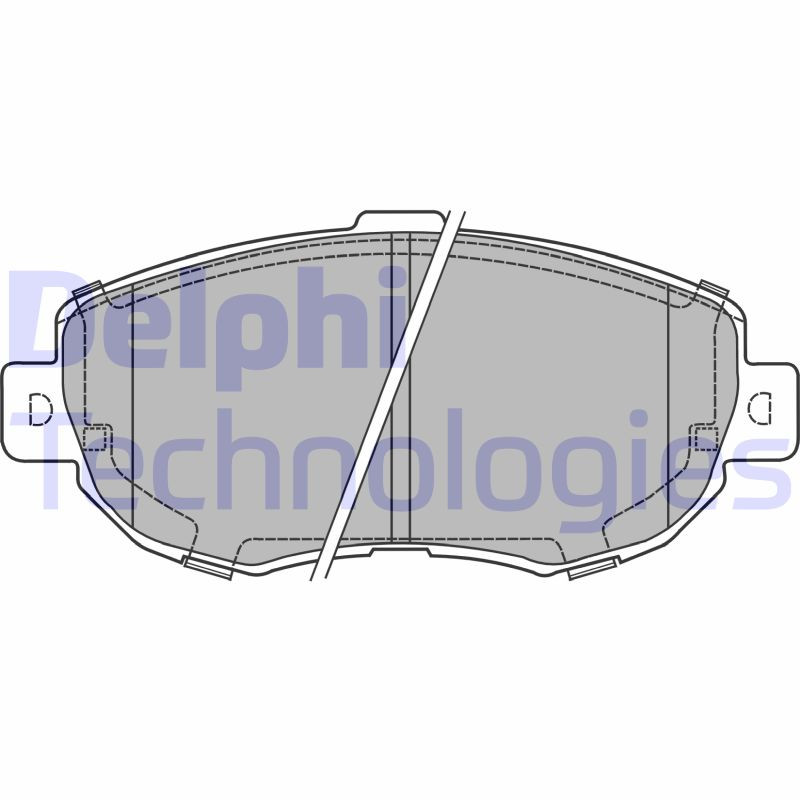 DELPHI Bremsbelagsatz, Scheibenbremse