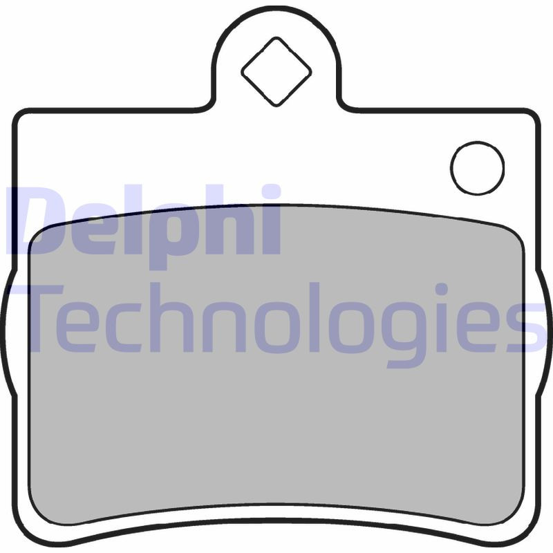 DELPHI Bremsbelagsatz, Scheibenbremse