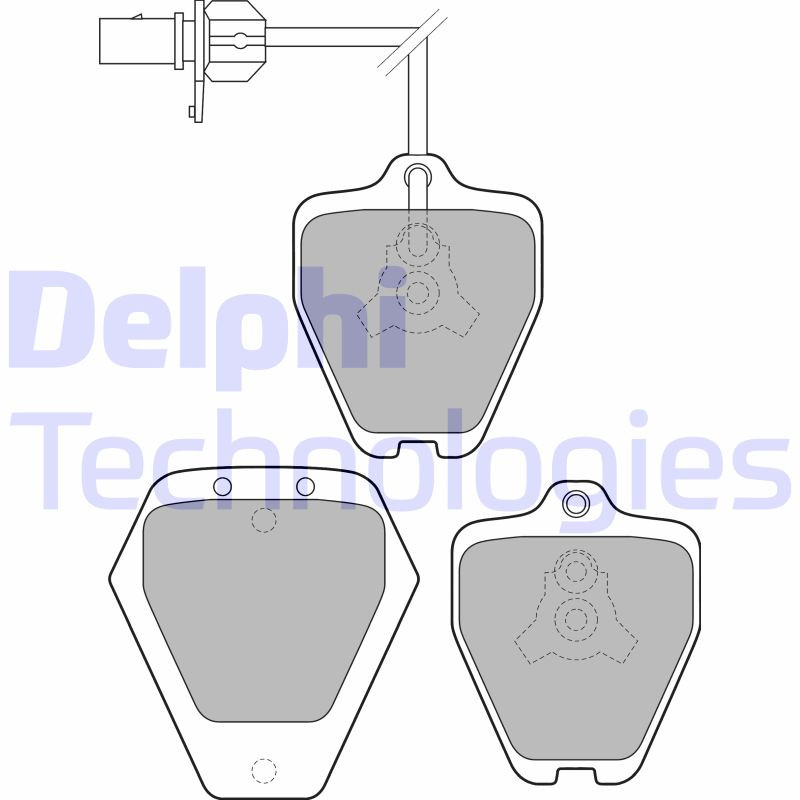 DELPHI Bremsbelagsatz, Scheibenbremse