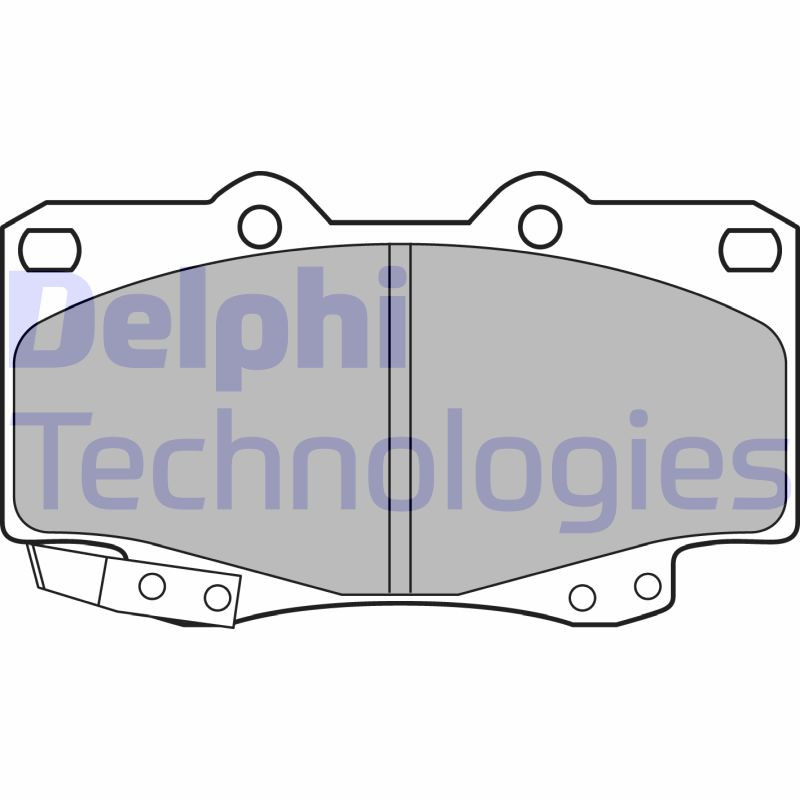 DELPHI Bremsbelagsatz, Scheibenbremse