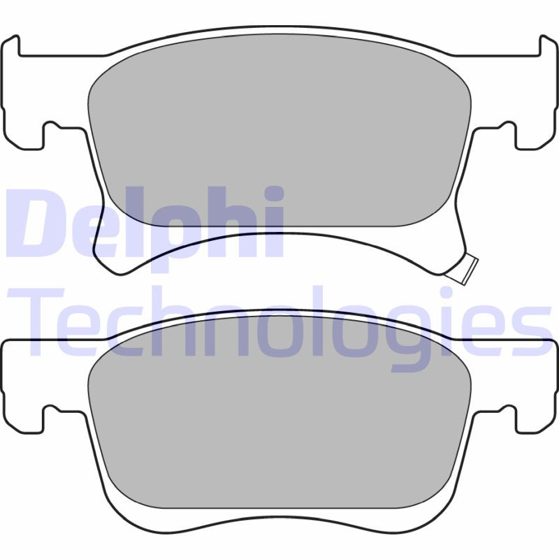 DELPHI Bremsbelagsatz, Scheibenbremse