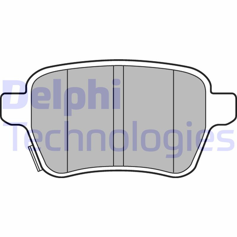 DELPHI Bremsbelagsatz, Scheibenbremse