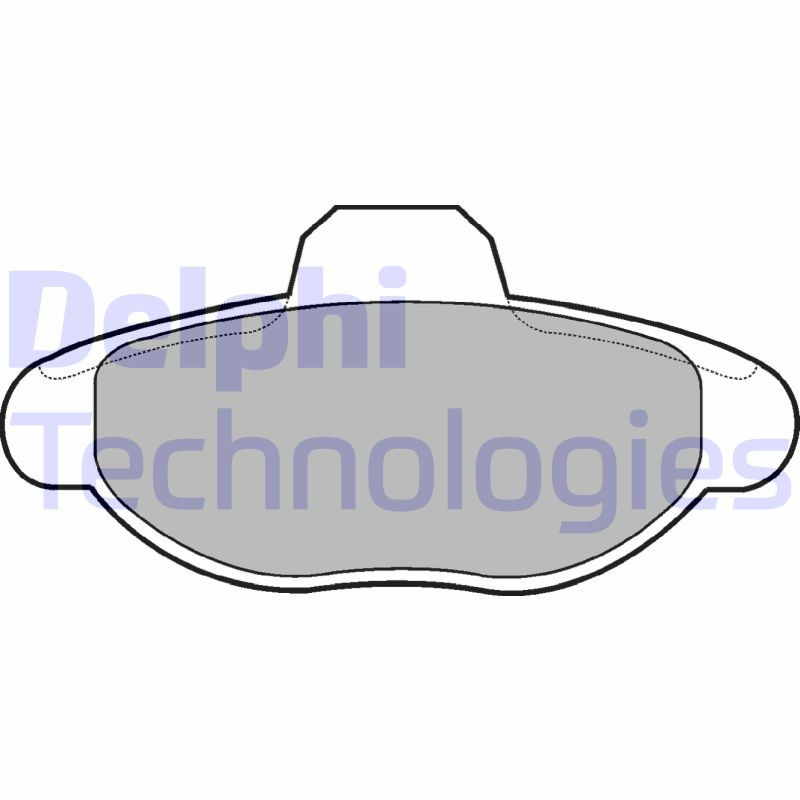 DELPHI Bremsbelagsatz, Scheibenbremse