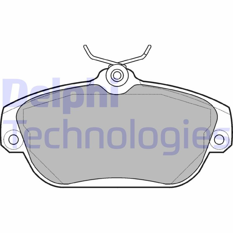 DELPHI Bremsbelagsatz, Scheibenbremse