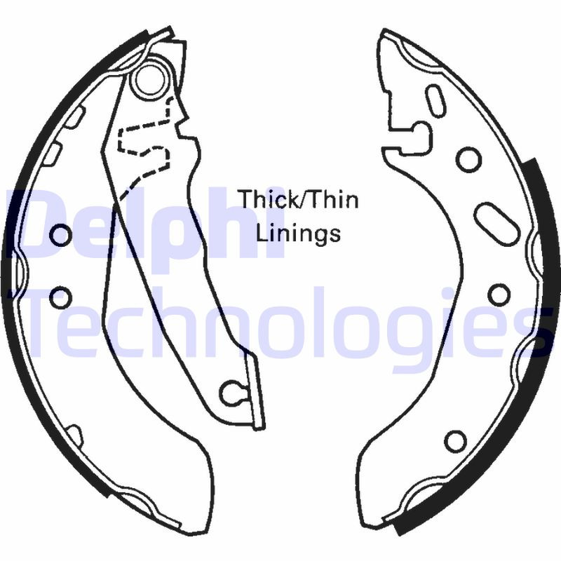 DELPHI Bremsbackensatz