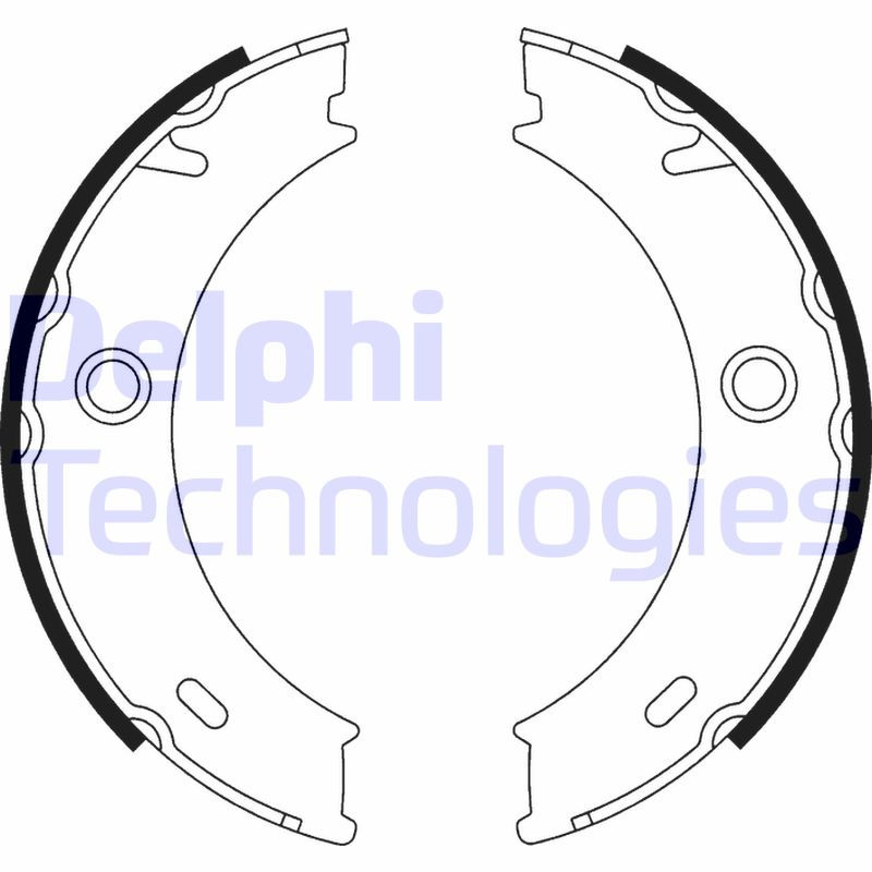 DELPHI Bremsbackensatz, Feststellbremse