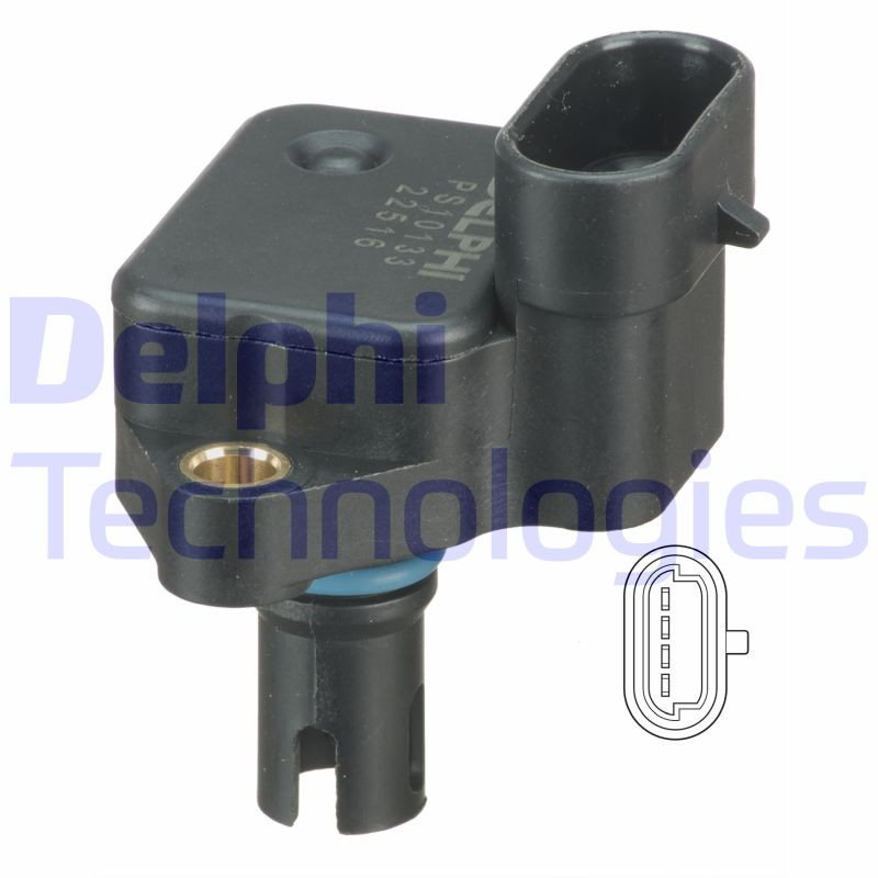 DELPHI Sensor, Saugrohrdruck DELPHI Sensor, Saugrohrdruck