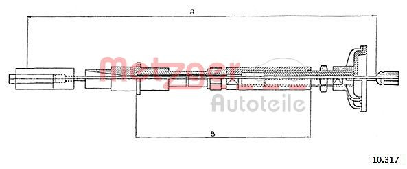 METZGER Seilzug, Kupplungsbetätigung