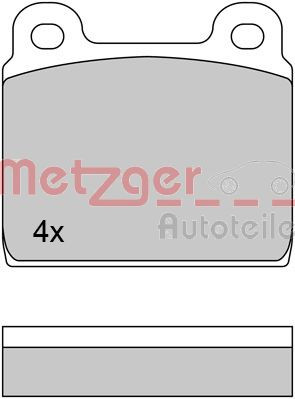 METZGER Bremsbelagsatz, Scheibenbremse