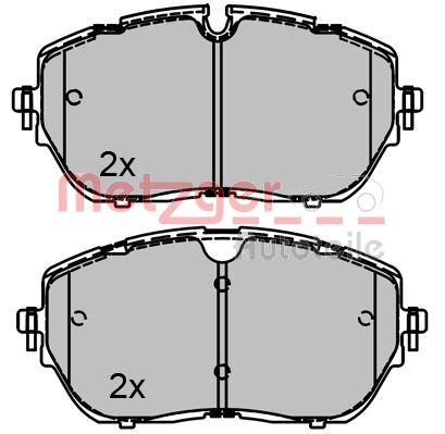 METZGER Bremsbelagsatz, Scheibenbremse