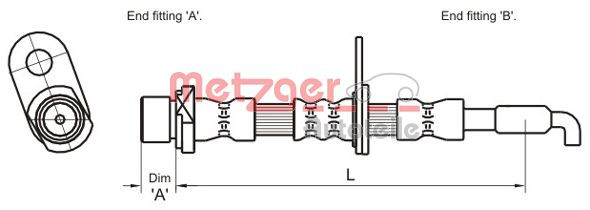METZGER Bremsschlauch