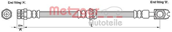 METZGER Bremsschlauch