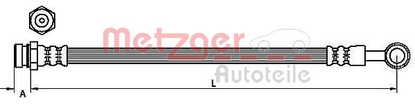 METZGER Bremsschlauch