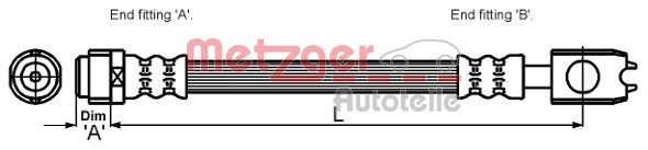 METZGER Bremsschlauch