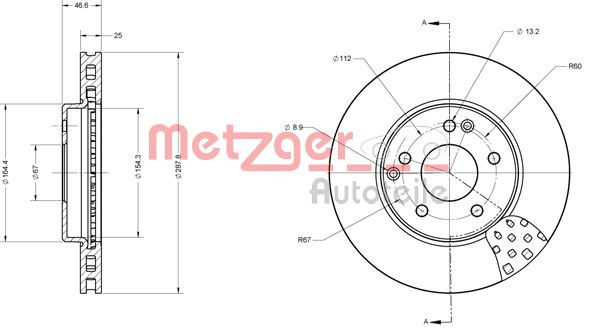 METZGER Bremsscheibe