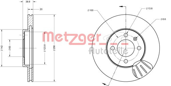 METZGER Bremsscheibe