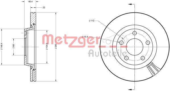 METZGER Bremsscheibe