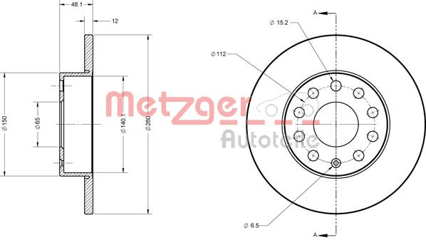 METZGER Bremsscheibe