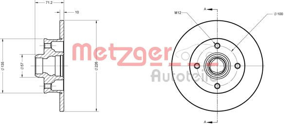 METZGER Bremsscheibe