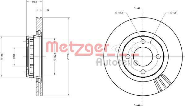 METZGER Bremsscheibe