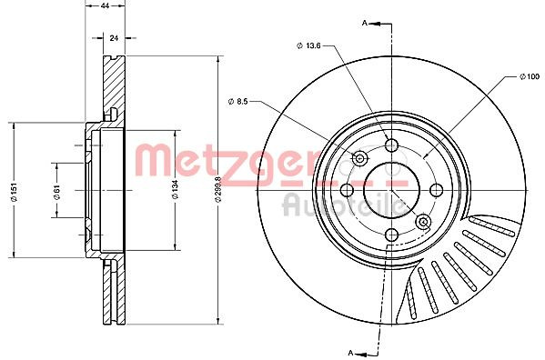 METZGER Bremsscheibe