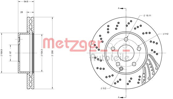 METZGER Bremsscheibe