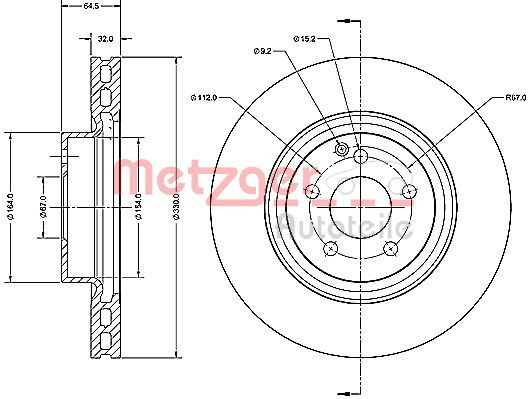 METZGER Bremsscheibe