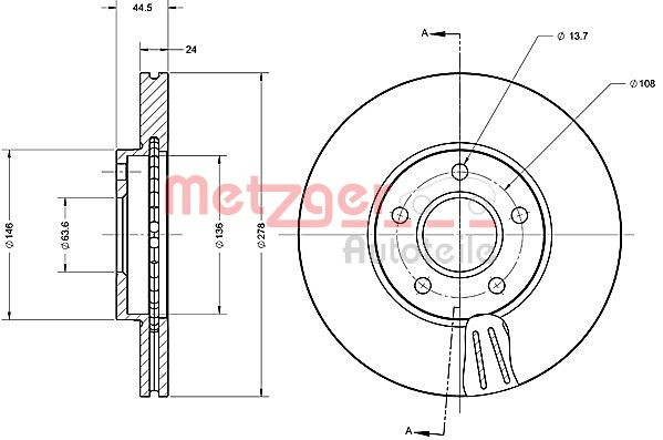 METZGER Bremsscheibe