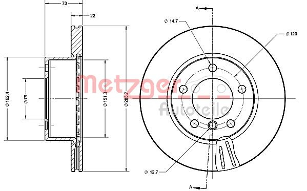 METZGER Bremsscheibe