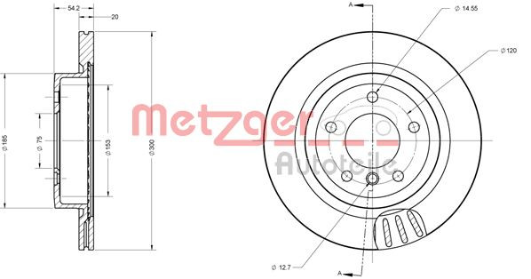 METZGER Bremsscheibe
