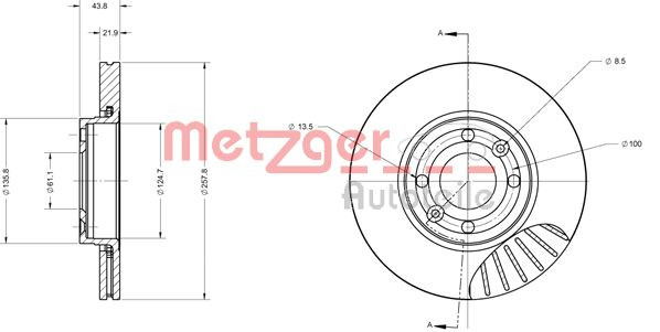 METZGER Bremsscheibe