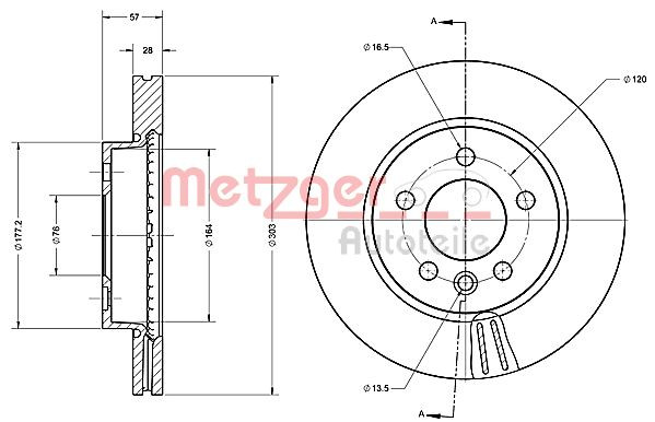 METZGER Bremsscheibe