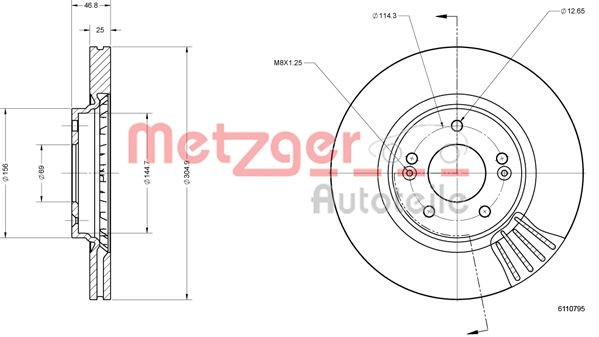 METZGER Bremsscheibe