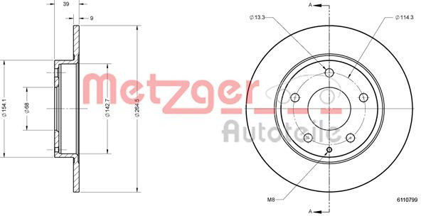 METZGER Bremsscheibe