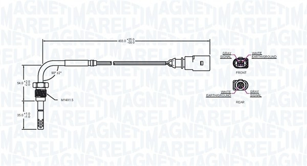 MAGNETI MARELLI Sensor, Abgastemperatur