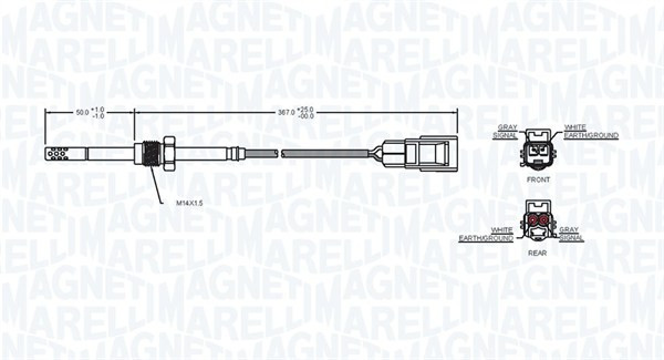 MAGNETI MARELLI Sensor, Abgastemperatur
