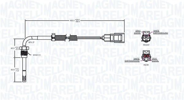MAGNETI MARELLI Sensor, Abgastemperatur