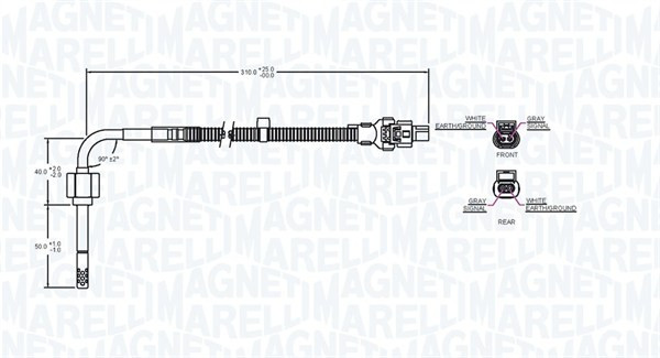 MAGNETI MARELLI Sensor, Abgastemperatur