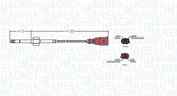 MAGNETI MARELLI Sensor, Abgastemperatur
