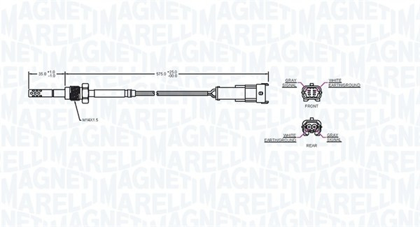 MAGNETI MARELLI Sensor, Abgastemperatur