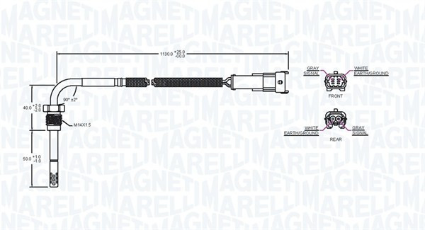 MAGNETI MARELLI Sensor, Abgastemperatur